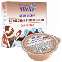 Крем-десерт "Кокосовый с шоколадом", Fitelle (100г)